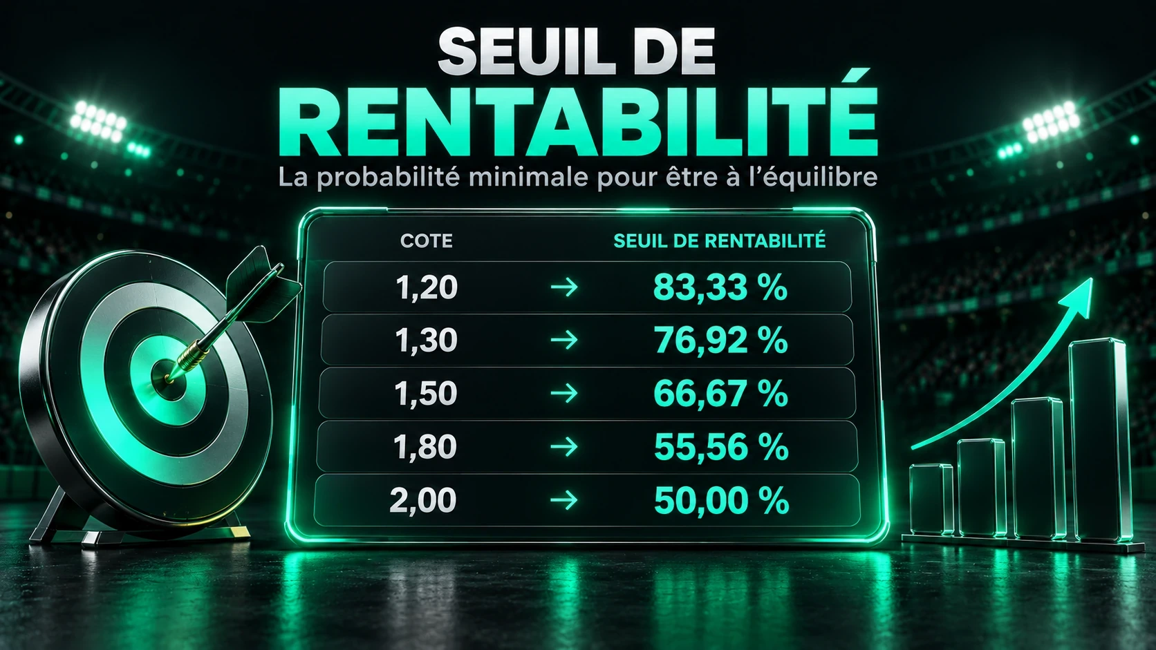 Seuil de rentabilité selon la cote moyenne